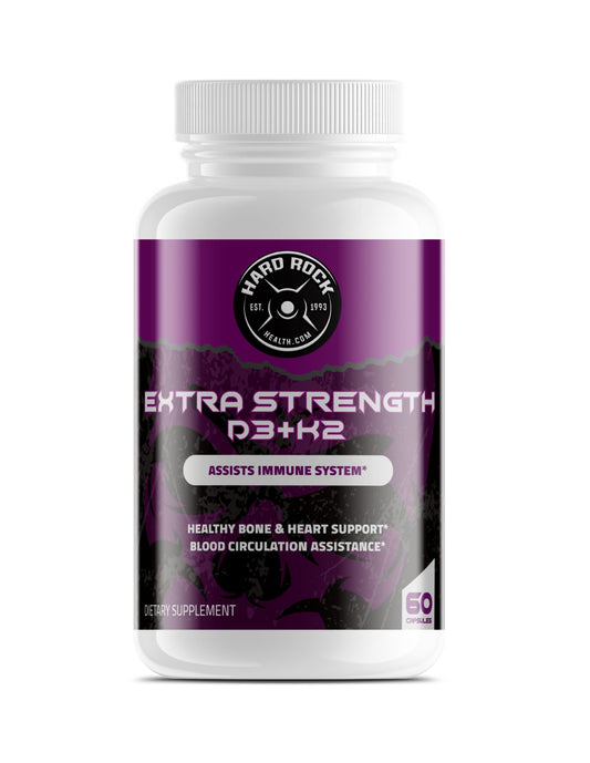 Vitamin D3+K2 for Extra Strength- 60 Capsules-0